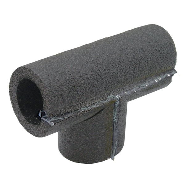 Jones Stephens 1in. ID Self-Sealing Black Polyethylene Foam Pipe Insulation Tee, 3/8in. Wall Thickness I59100 - main